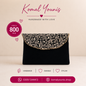 Embroidered Velvet Clutch
