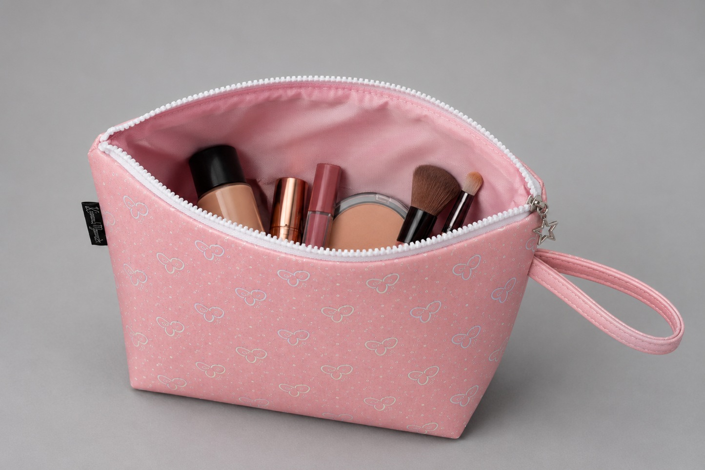 Pink Handmade Makeup Pouch
