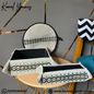 Handmade Bread Basket Set with Bread Warmer & Cutlery Basket