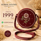Handmade Round Embroidered Cross Body Bag for Women | Fabric Crossbody Bag