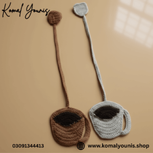 Cup-Shaped Handmade Crochet Bookmark - Image 5