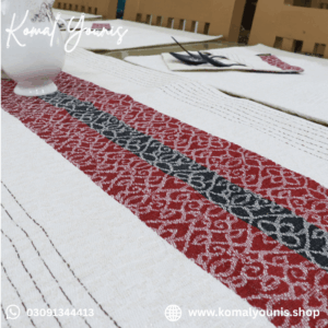 Floral Hive Stem Red Dining Table Cover - Image 3