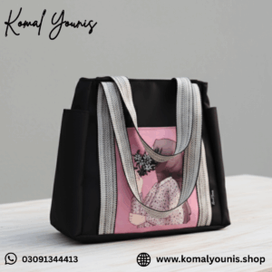 Hijab Girl Black Canvas Tote Bag - Image 3