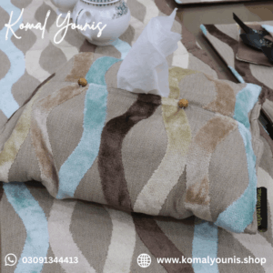 Velvet Jacquard Dining Table Cover - Image 6