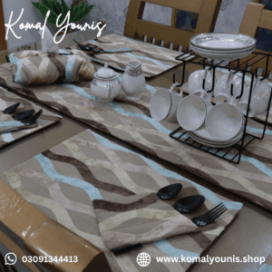 Velvet Jacquard Dining Table Cover - Image 3