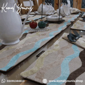 Velvet Jacquard Dining Table Cover - Image 5