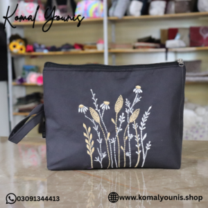 Embroidered Make up pouch