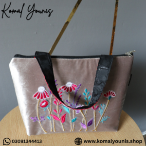 Handmade Embroidered Mini Handbag - Image 4