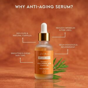 Anti Aging Serum with Vitamin C, Hyaluronic Acid & Vitamin B5