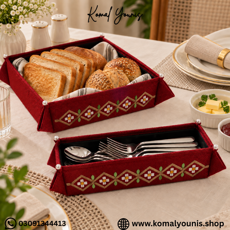 handmade-bread-basket-set-&-cutlery-basket