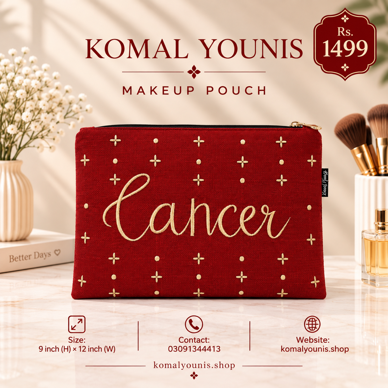cancer-zodiac-makeup-pouch-in-red-jute-with-gold-embroidery